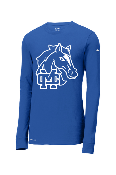 Mill Creek Elementary Nike Dri-FIT Cotton/Poly Long Sleeve Tee. NKBQ5230