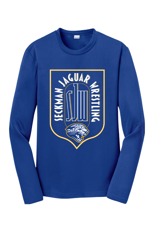 Seckman Wrestling Sport-Tek Youth Long Sleeve PosiCharge Competitor Tee. YST350LS