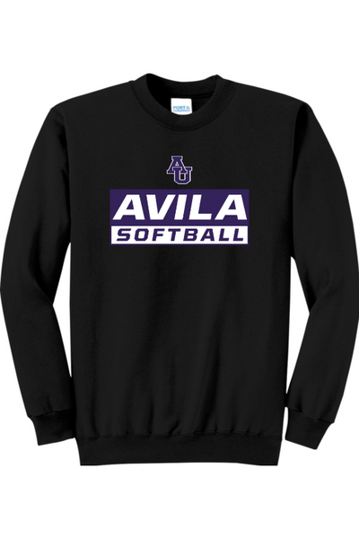 Avila Softball Port & Company - Core Fleece Crewneck Sweatshirt. PC78