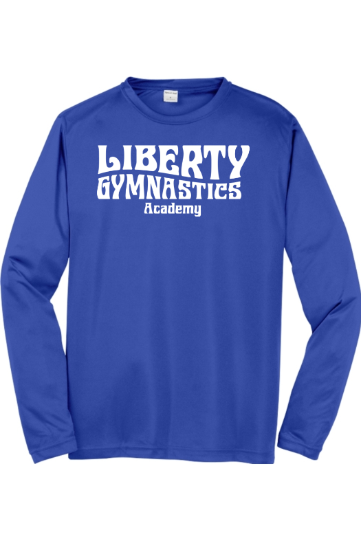 Liberty Gymnastic Academy Sport-Tek Long Sleeve PosiCharge Competitor Tee. ST350LS
