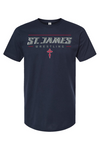 St. James Wrestling 2 Tultex Fine Jersey T-Shirt