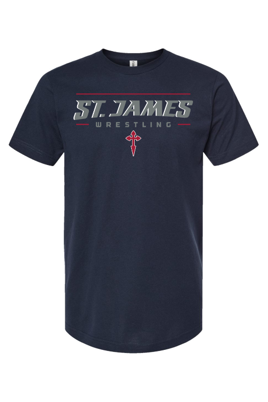 St. James Wrestling 2 Tultex Fine Jersey T-Shirt