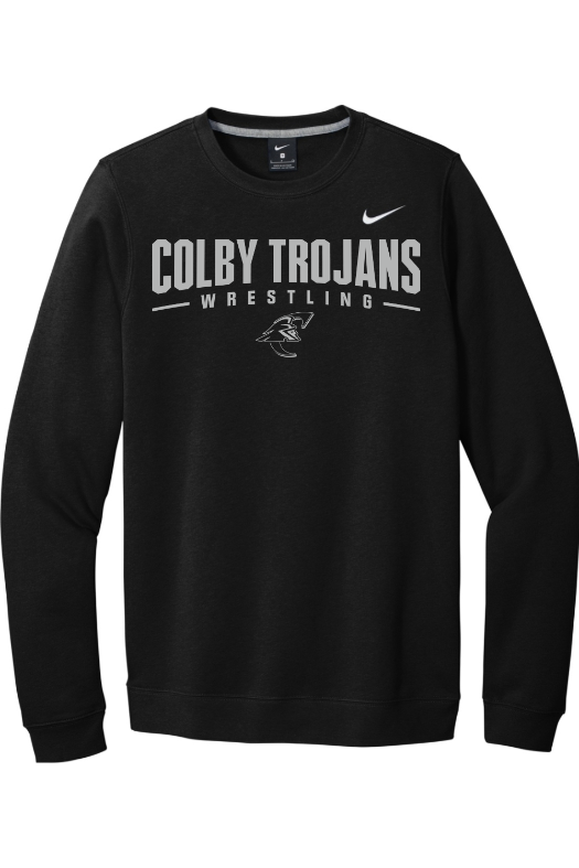 Colby Community College Wrestling Nike Club Fleece Crew CJ1614