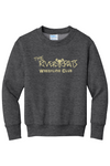 River Rats Wrestling Port & Company - Youth Core Fleece Crewneck Sweatshirt. PC90Y