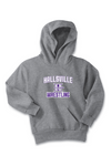 Hallsville Wrestling Port & Company - Youth Core Fleece Pullover Hooded Sweatshirt. PC90YH