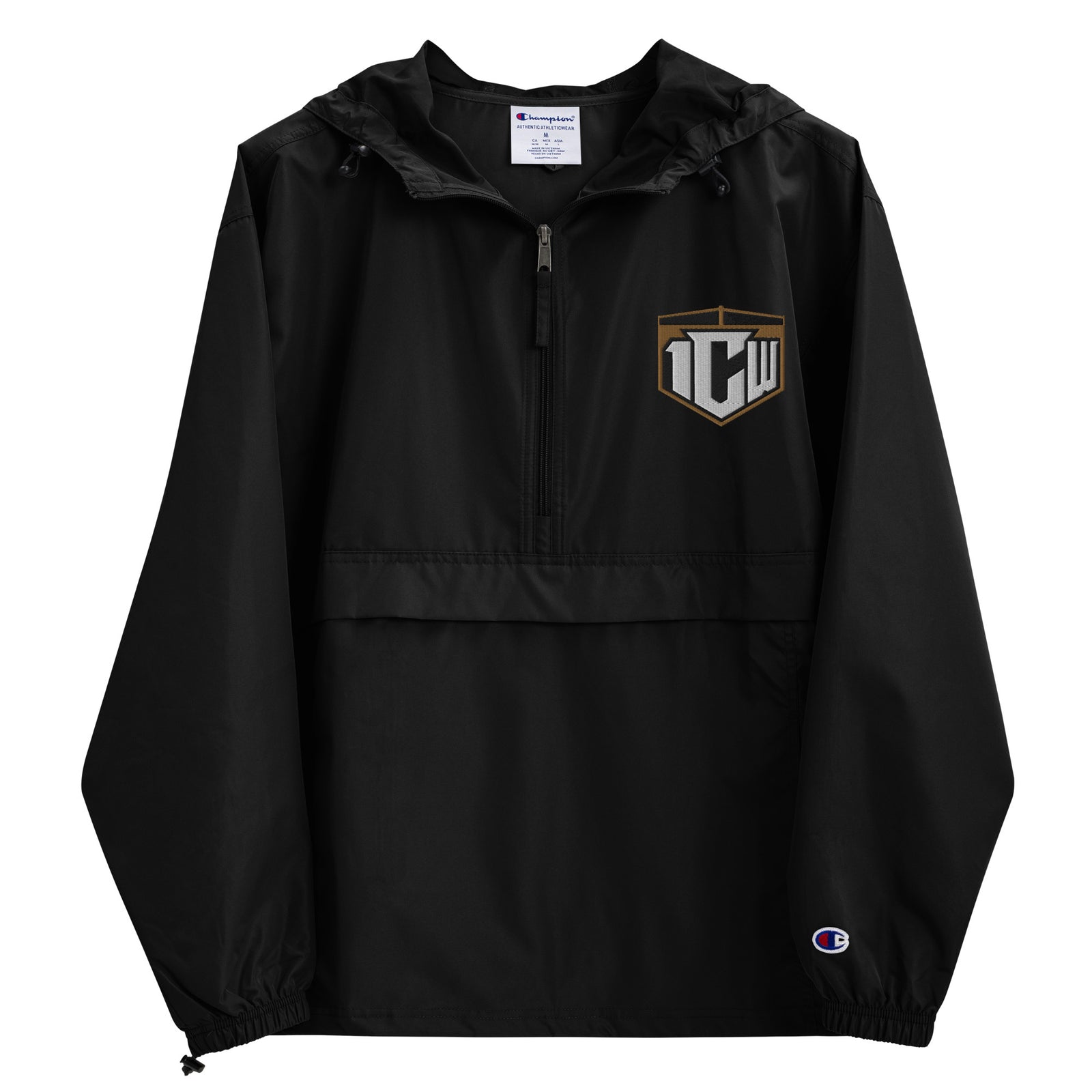 1CW Pro Wrestling New Logo Embroidered Champion Packable Jacket