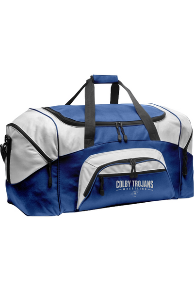 Colby Community College Wrestling Port Authority - Standard Colorblock Sport Duffel. BG99