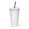 St. Stephen Lutheran Church Full Logo Plastic Tumbler with Straw