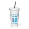 St. Stephen Lutheran Church Full Logo Plastic Tumbler with Straw