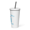 St. Stephen Lutheran Church Full Logo Plastic Tumbler with Straw