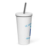 St. Stephen Lutheran Church Full Logo Plastic Tumbler with Straw