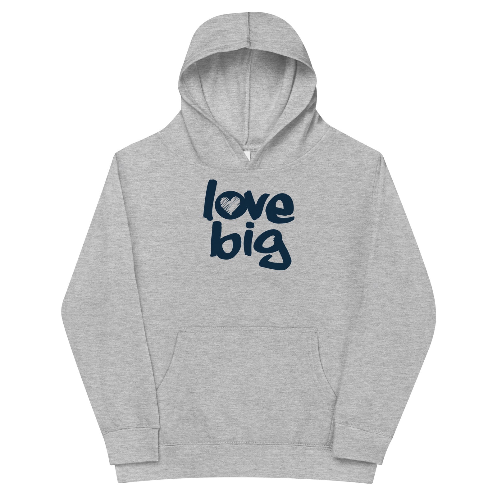 Love Big Like Nate Kids Fleece Hoodie