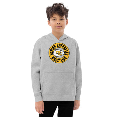 McMinn Cherokees Wrestling Kids Fleece Hoodie