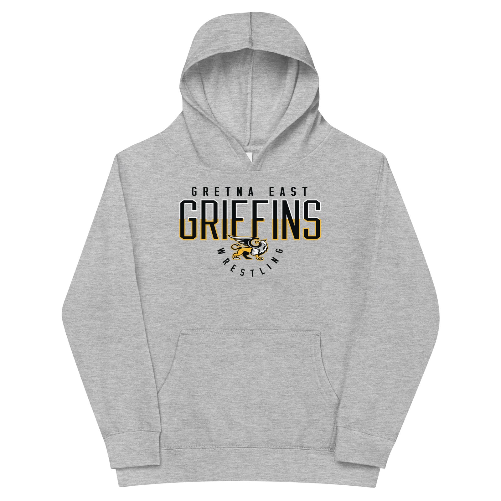 Gretna East  Griffins Wrestling Kids Fleece Hoodie