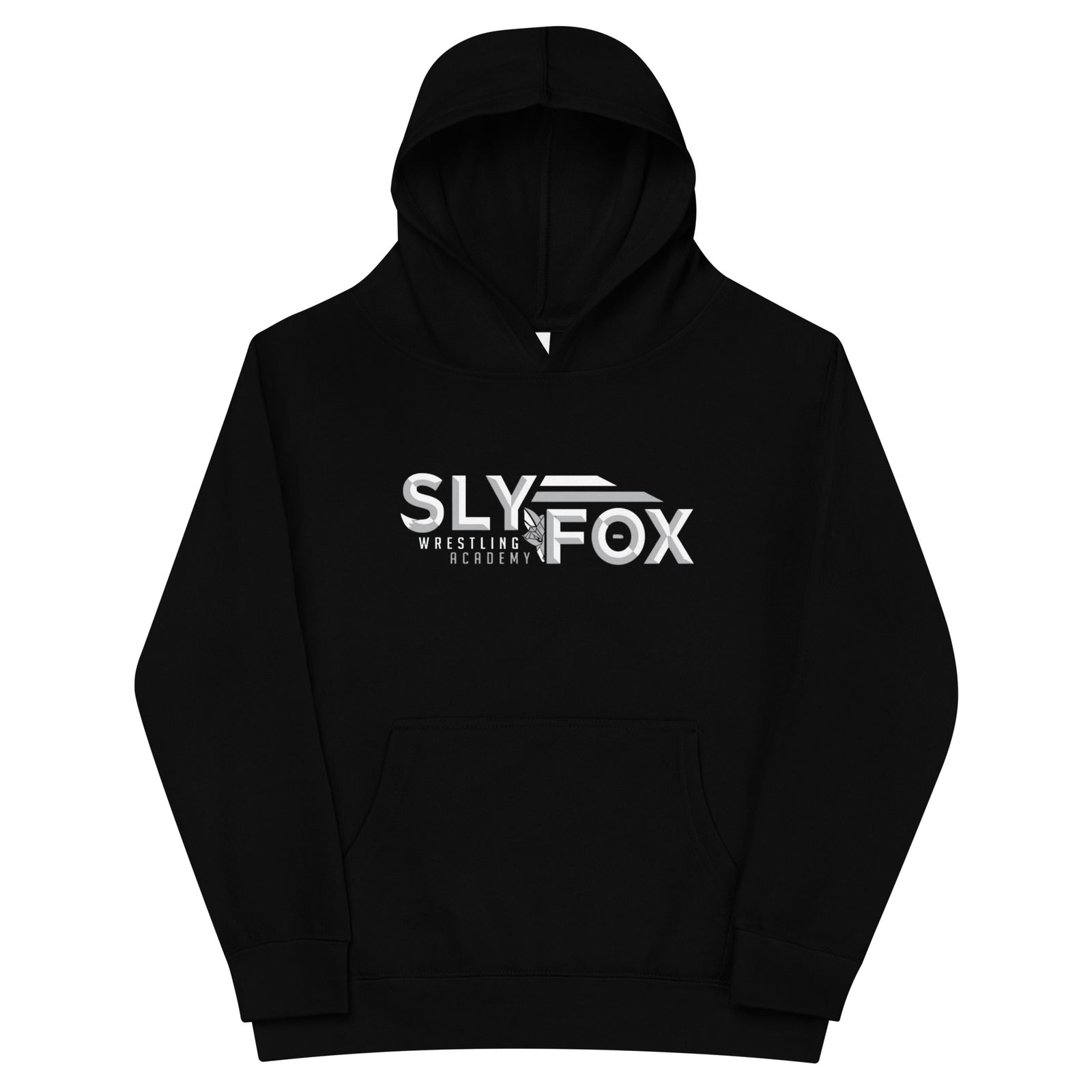 Sly Fox Wrestling (Front + Back) Kids fleece hoodie