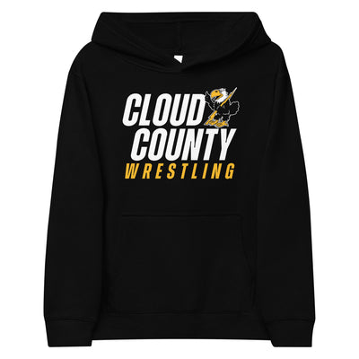 Cloud County CC Wrestling Kids Fleece Hoodie