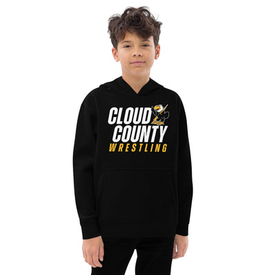 Cloud County CC Wrestling Kids Fleece Hoodie