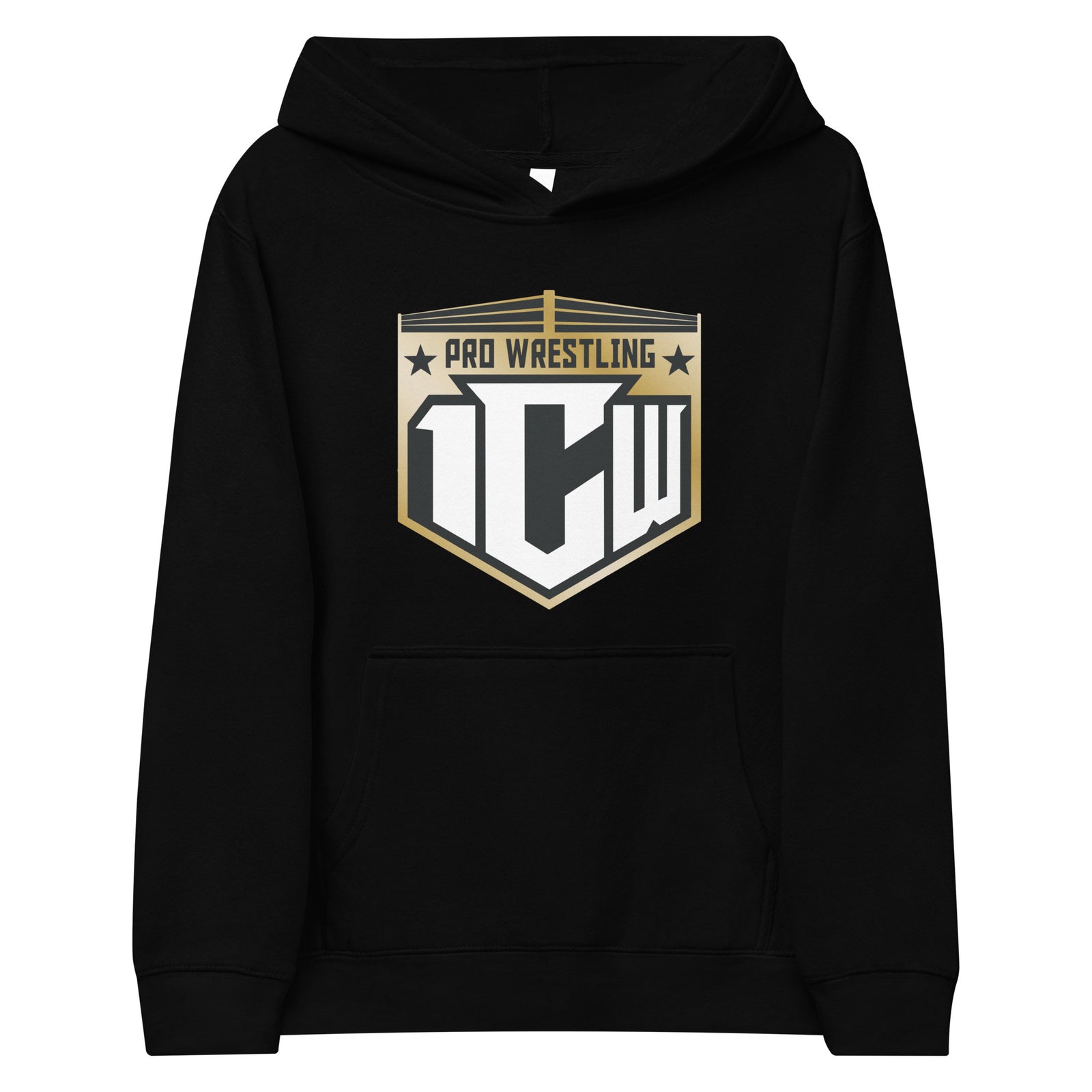 1CW Pro Wrestling New Logo Kids Fleece Hoodie