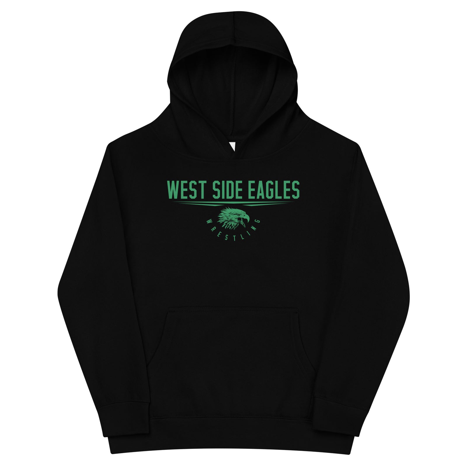 West Side Eagles Wrestling  2023 Kids Fleece Hoodie