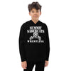 Summit Trail Middle School Wrestling  With Back Design Kids Fleece Hoodie