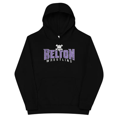 Belton High School Banner Kids Fleece Hoodie