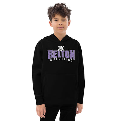 Belton High School Banner Kids Fleece Hoodie