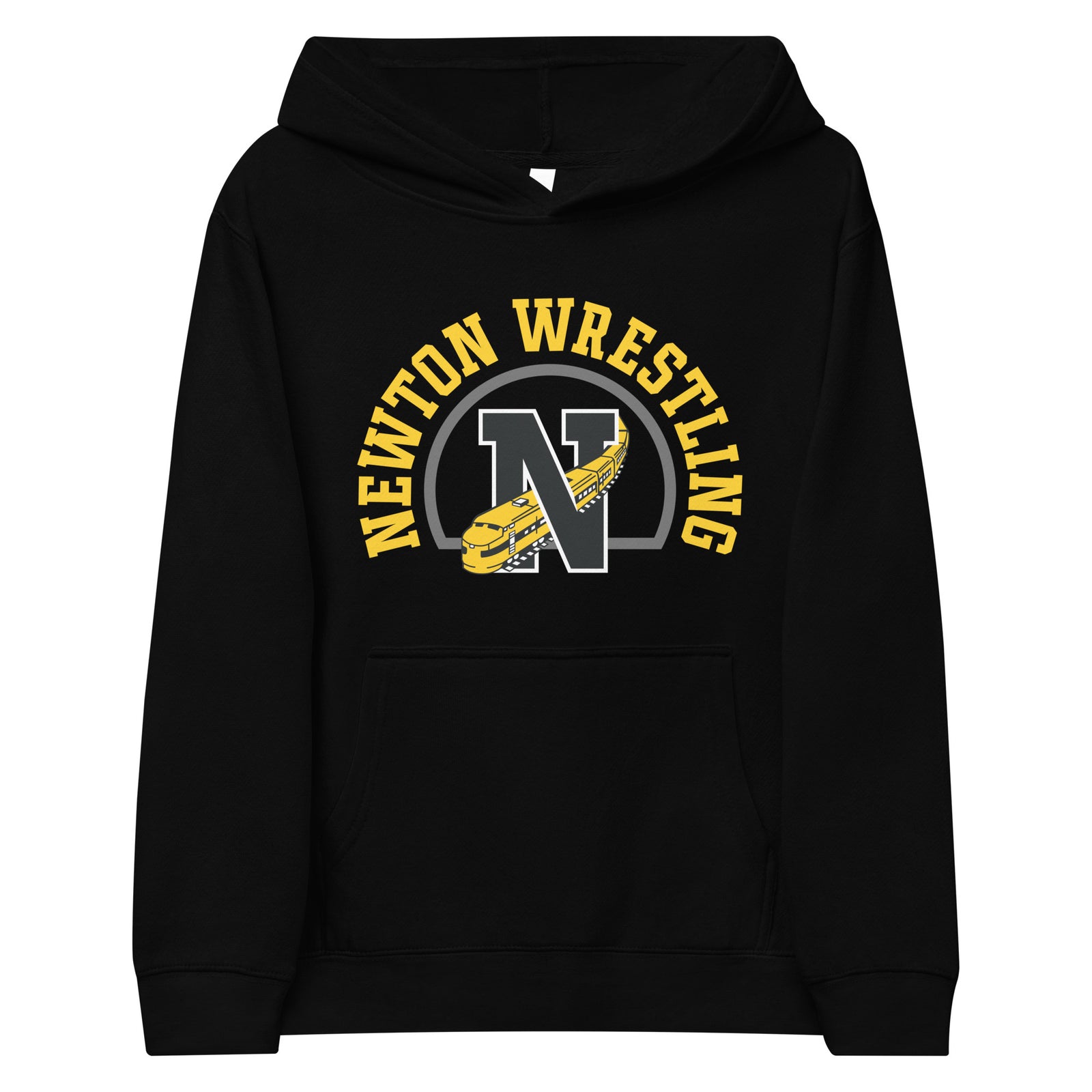 Newton High School Wrestling  Kids Fleece Hoodie