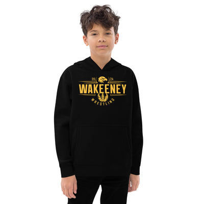 Wakeeney Wrestling Youth fleece hoodie