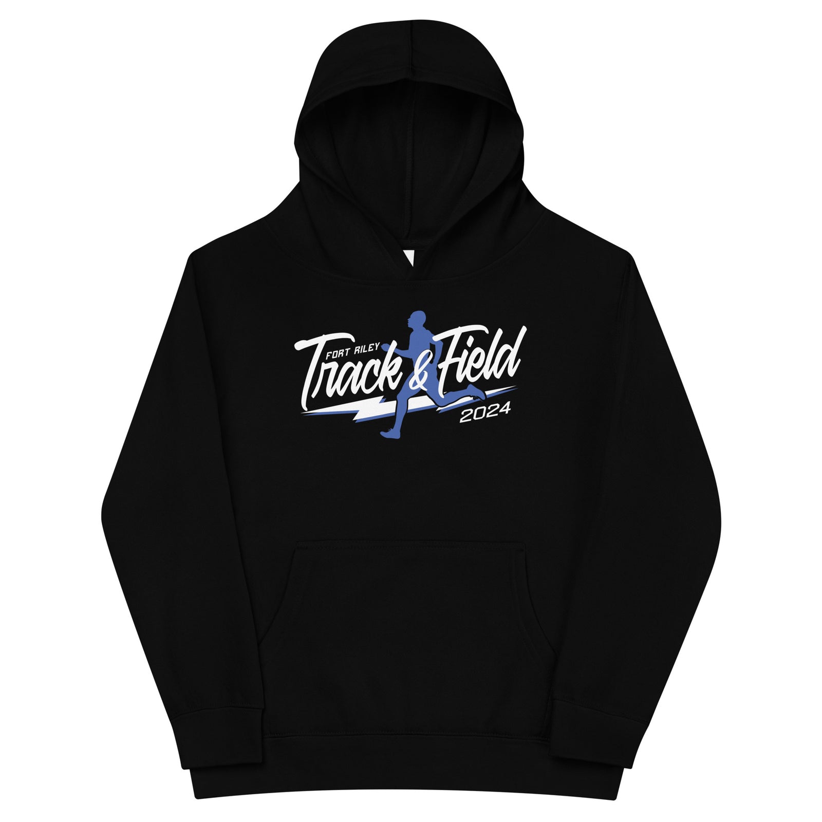 Fort Riley Track & Field Kids Fleece Hoodie