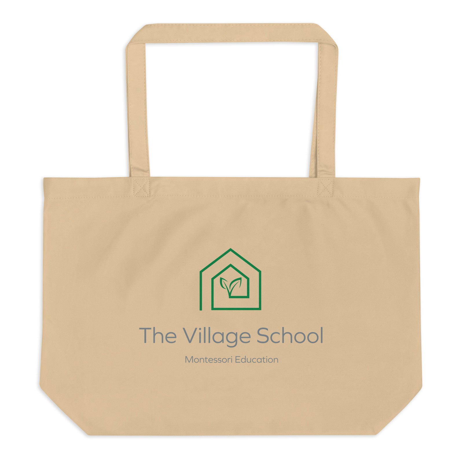 The Village School Montessori Education Large organic tote bag