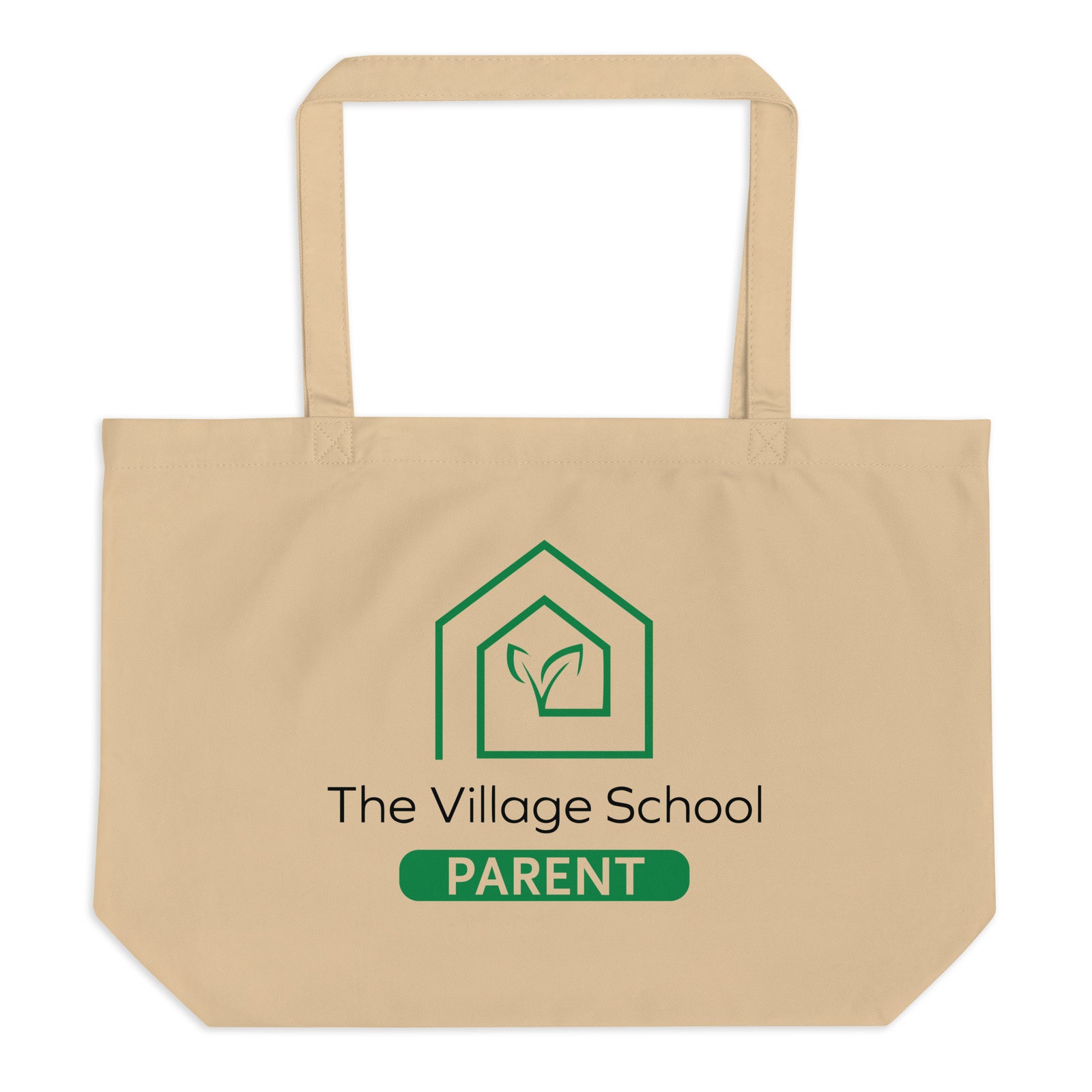 The Village School Parent Large organic tote bag