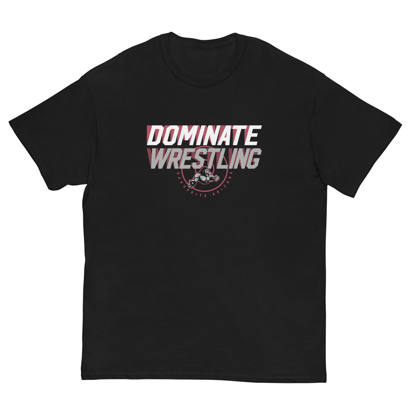 Dominate Wrestling Black Mens Classic Tee
