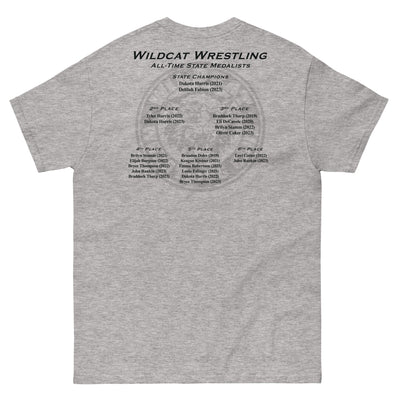 Wildcat Wrestling Club (Louisburg) - With Back Design - Mens Classic Tee