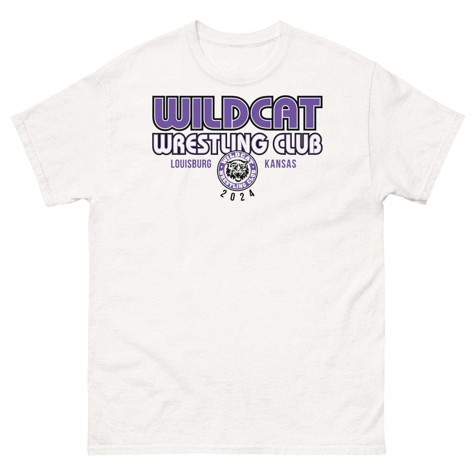Wildcat Wrestling Club (Louisburg) - With Back Design - Mens Classic Tee