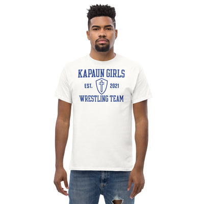 Kapaun Girls Wrestling Unisex heavyweight tee FRONT/BACK