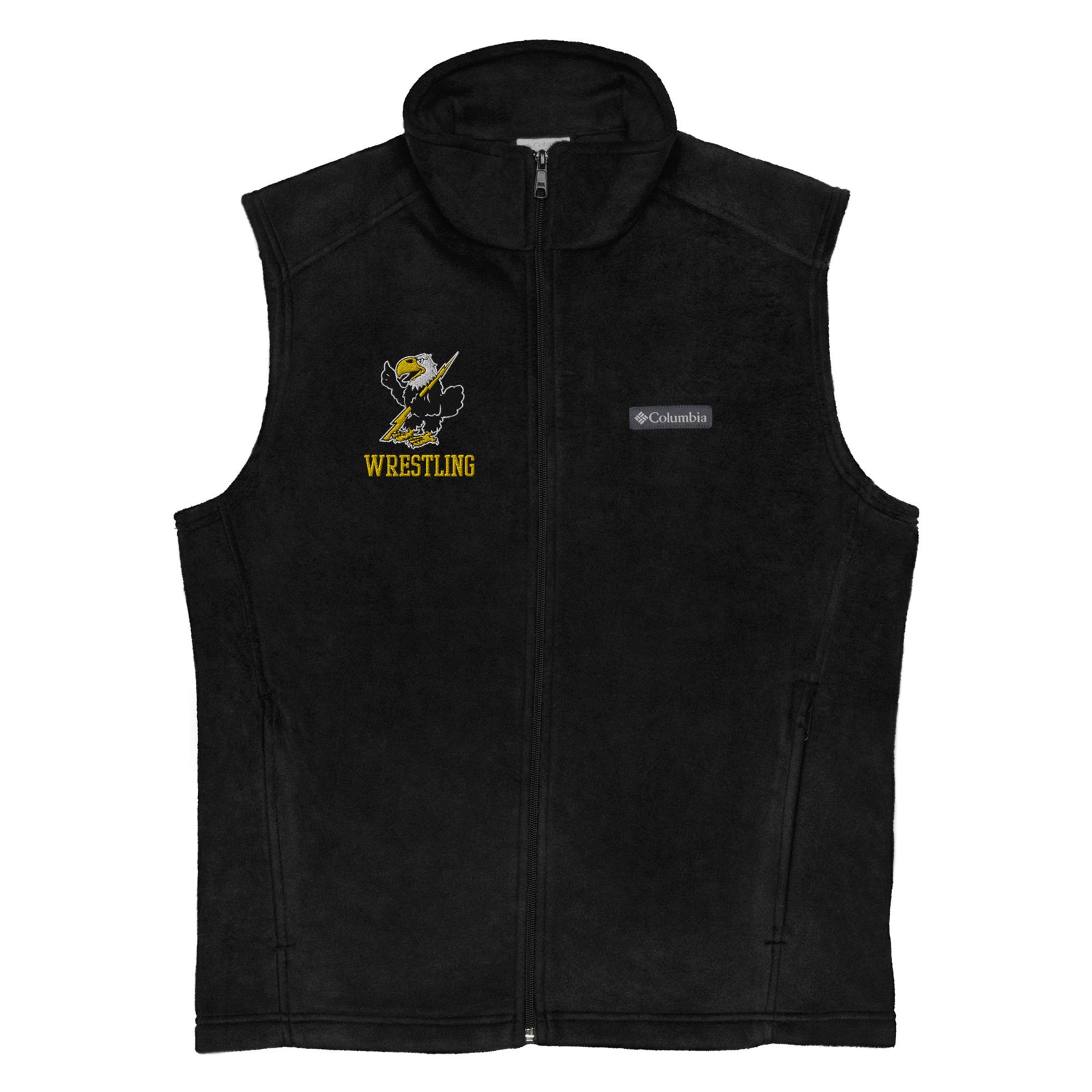 Cloud County CC Wrestling Mens Columbia Fleece Vest
