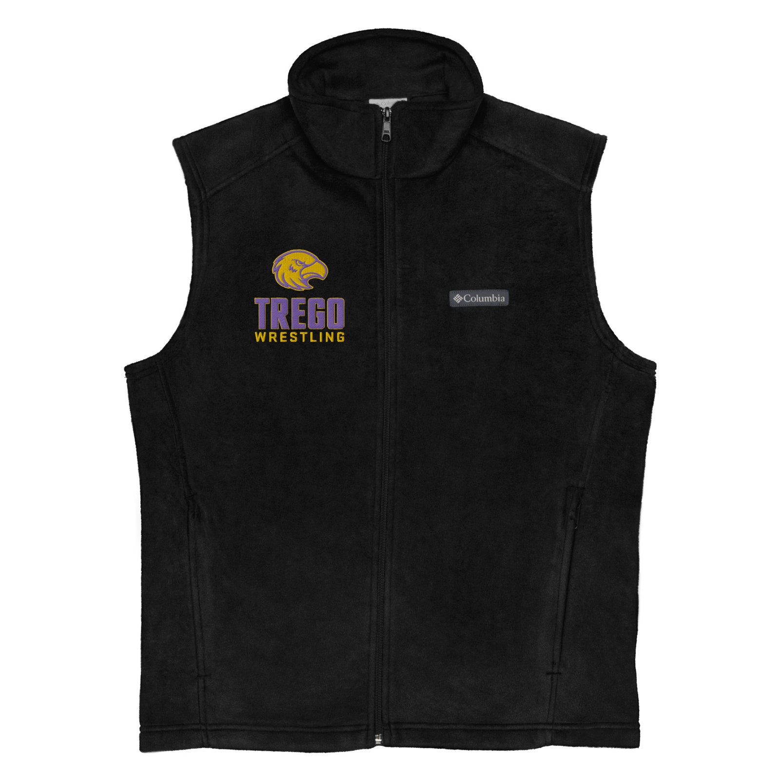 Trego Community High School Wrestling Mens Columbia Fleece Vest
