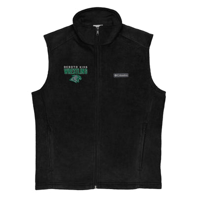 De Soto Kids Wrestling Mens Columbia Fleece Vest