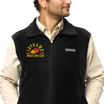 Jayhawk Wrestling Club Mens Columbia Fleece Vest