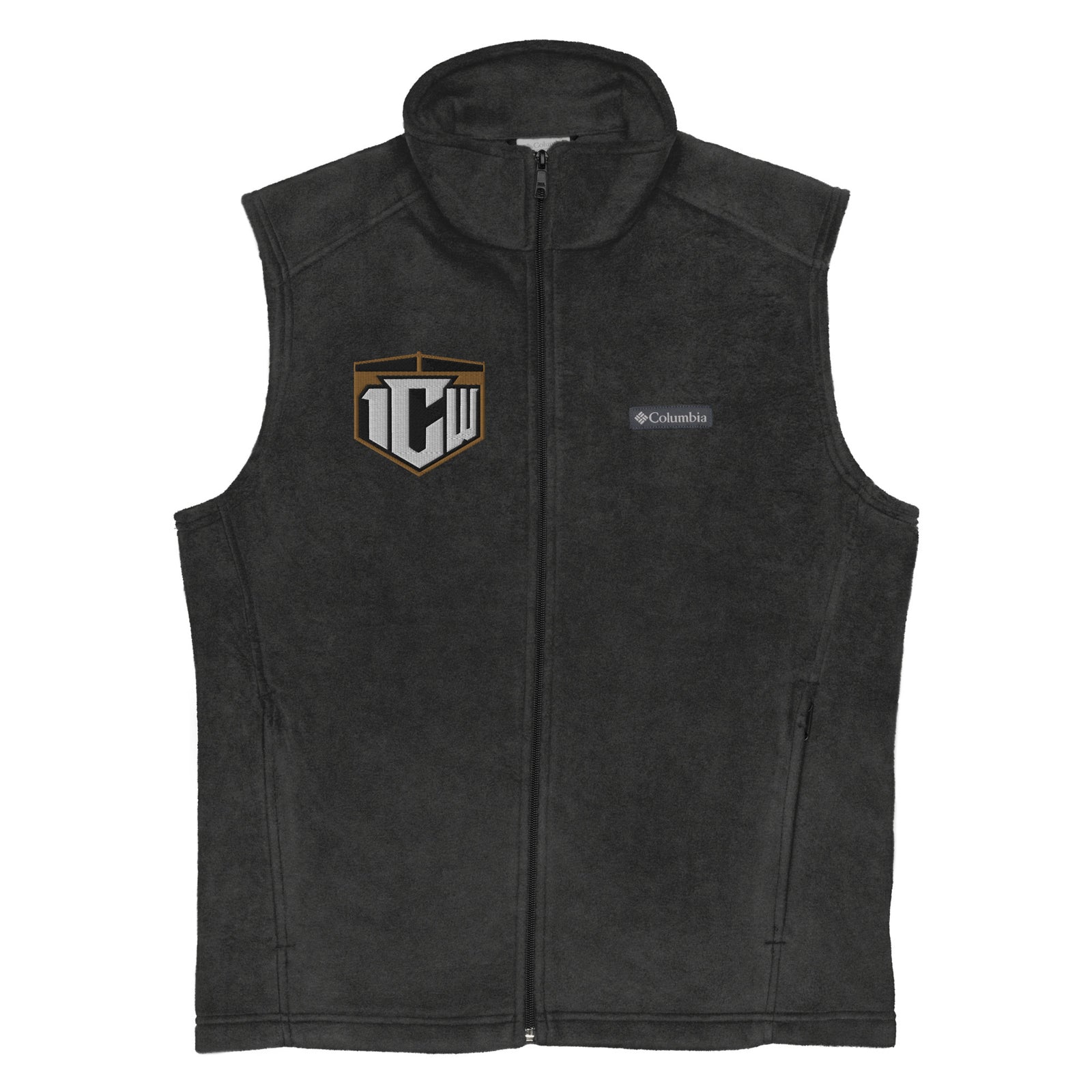 1CW Pro Wrestling New Logo Mens Columbia Fleece Vest