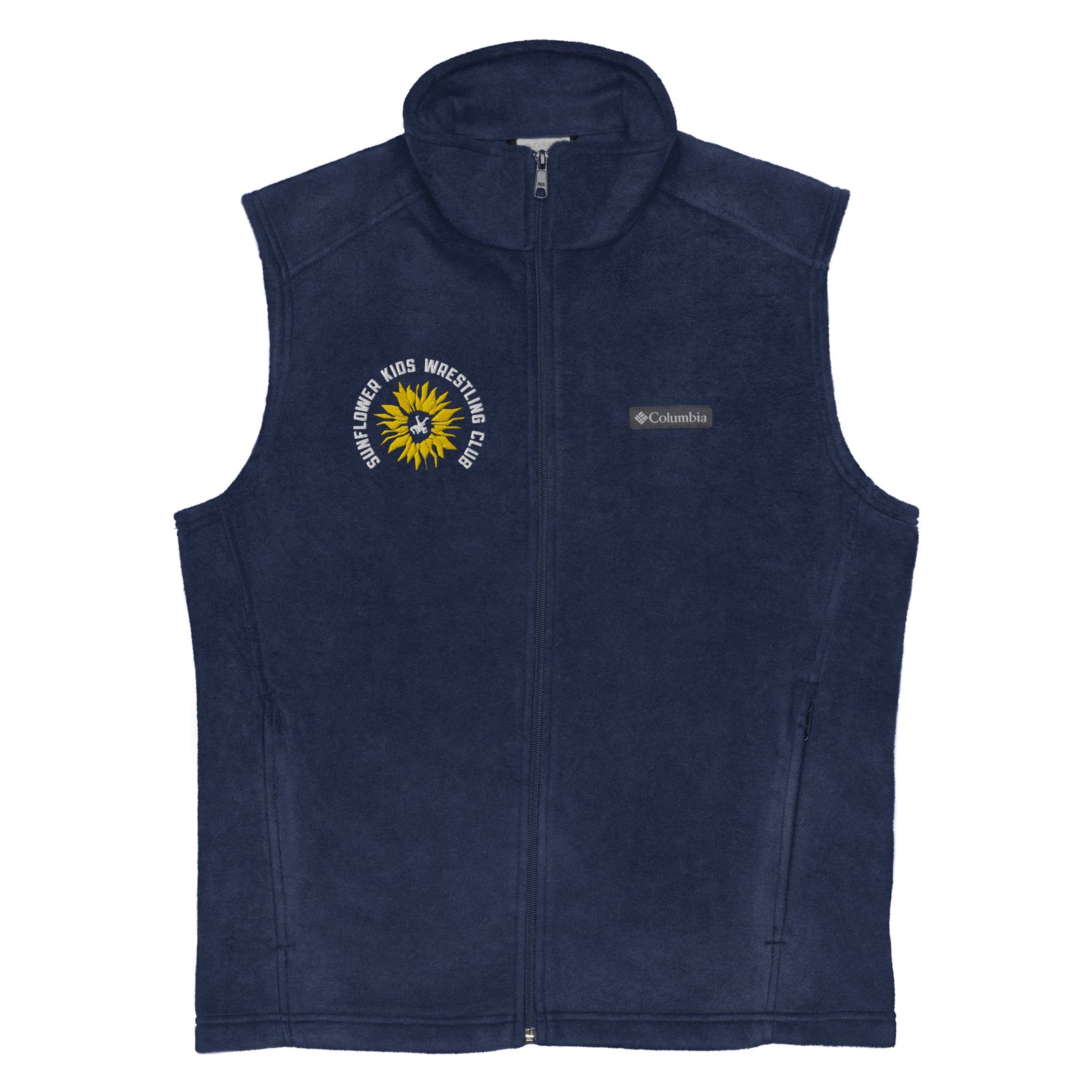 Sunflower Kids Wrestling Club Mens Columbia Fleece Vest