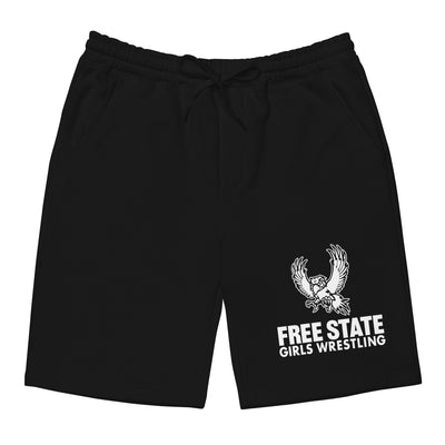 Lawrence Free State Girls Wrestling  Mens Fleece Shorts