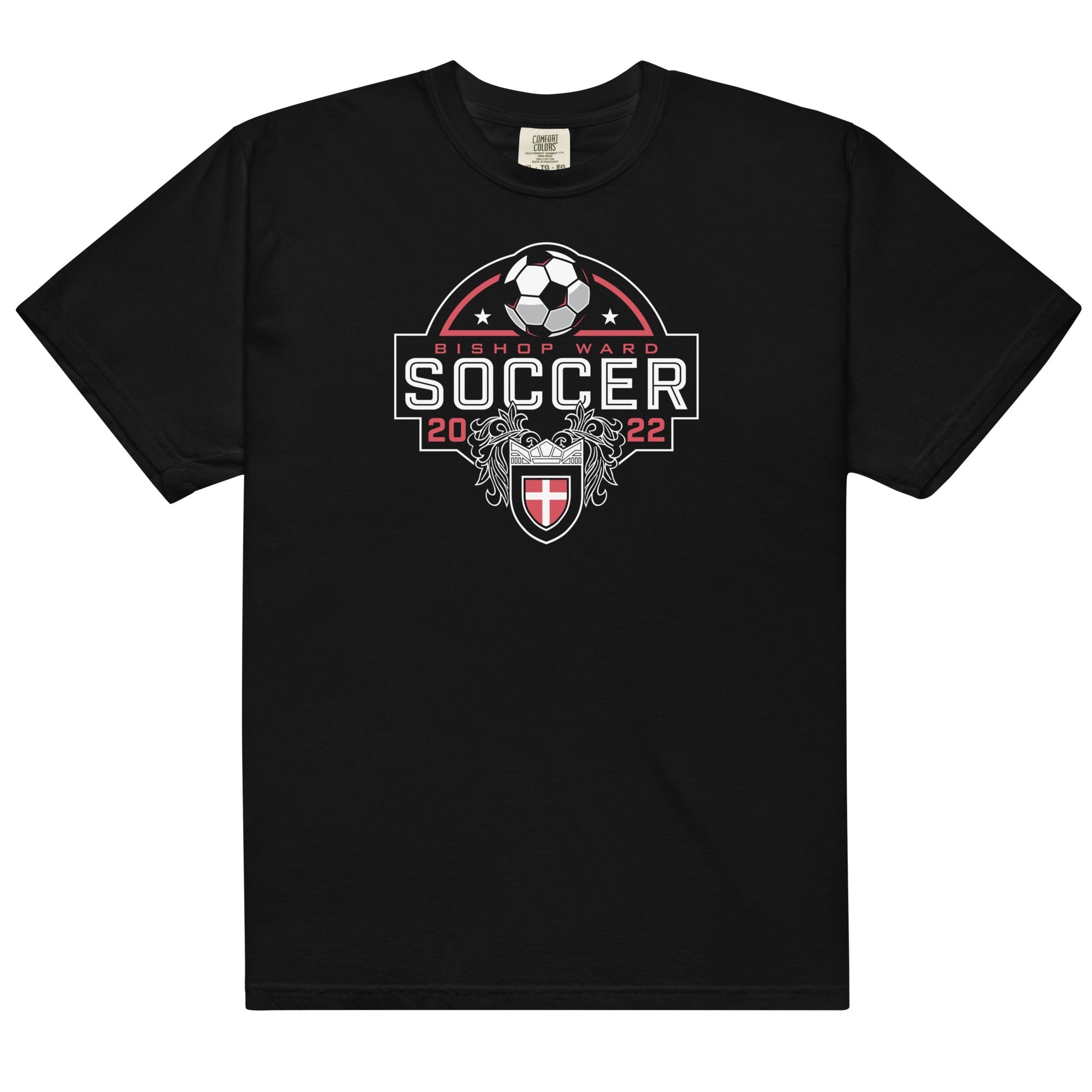 Bishop Ward Soccer Mens Garment-Dyed Heavyweight T-Shirt
