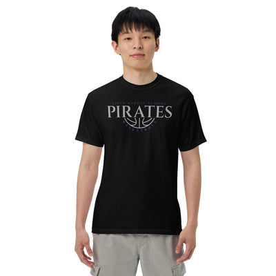 Piper Middle School Basketball Mens Garment-Dyed Heavyweight T-Shirt