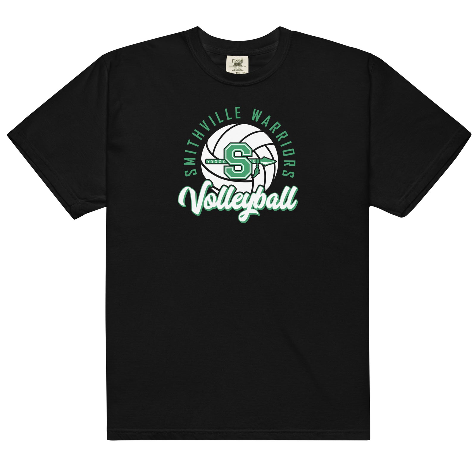 Smithville Volleyball Mens Garment-Dyed Heavyweight T-Shirt