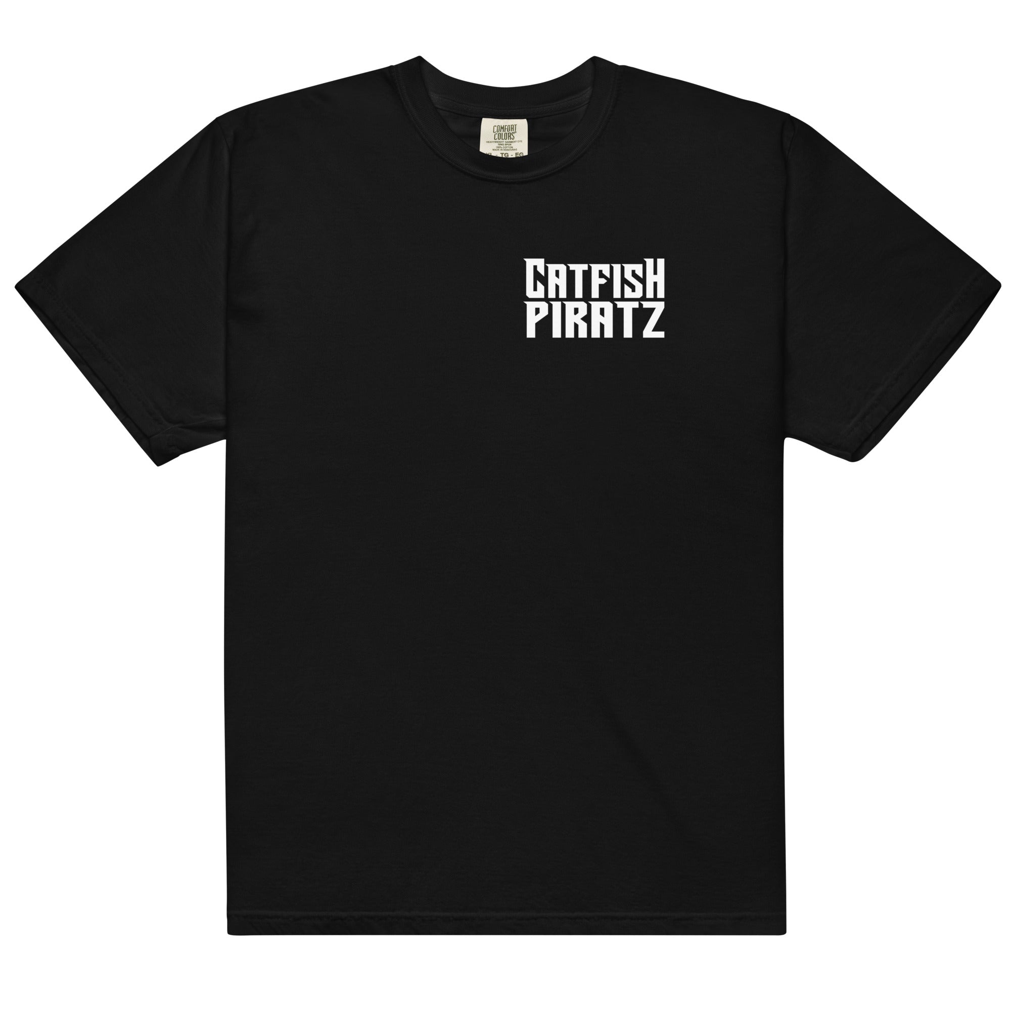 Catfish Pirates Mens Garment-Dyed Heavyweight T-Shirt