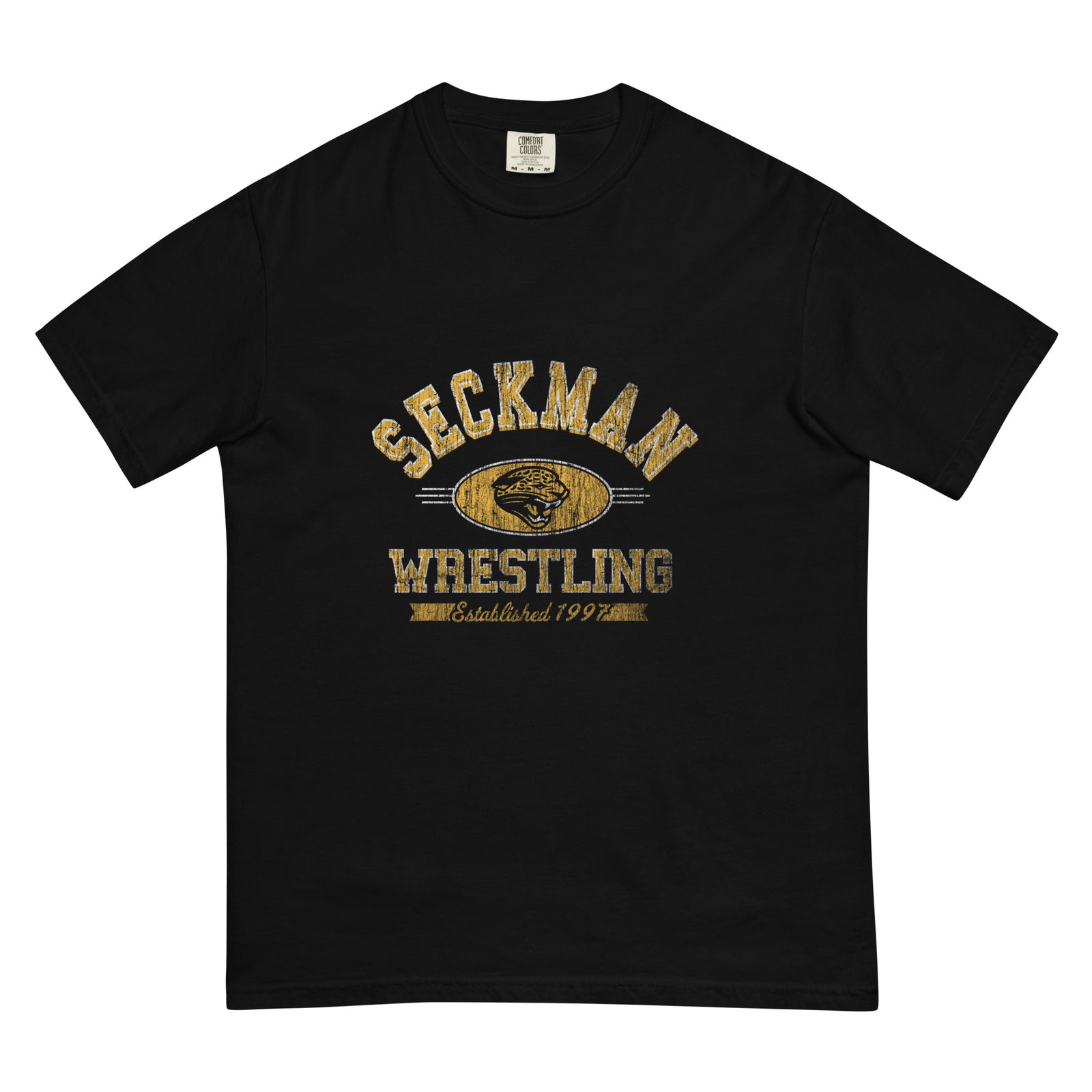 Seckman Wrestling Men’s garment-dyed heavyweight t-shirt
