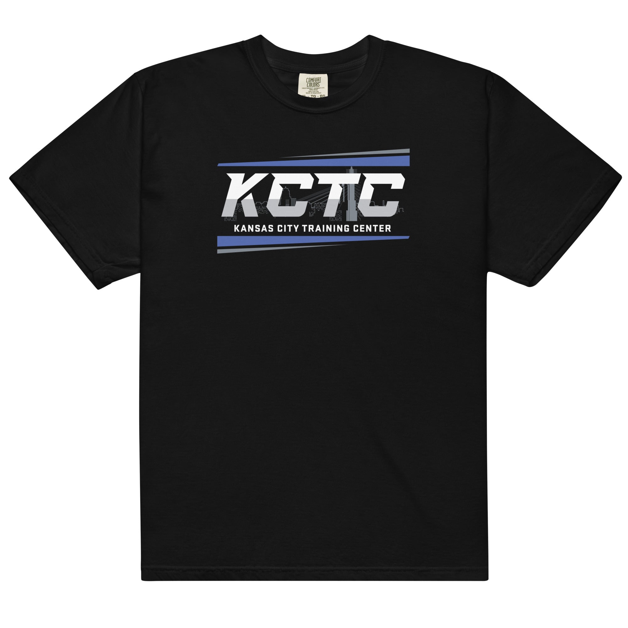 Kansas City Training Center Blue Mens Garment-Dyed Heavyweight T-Shirt