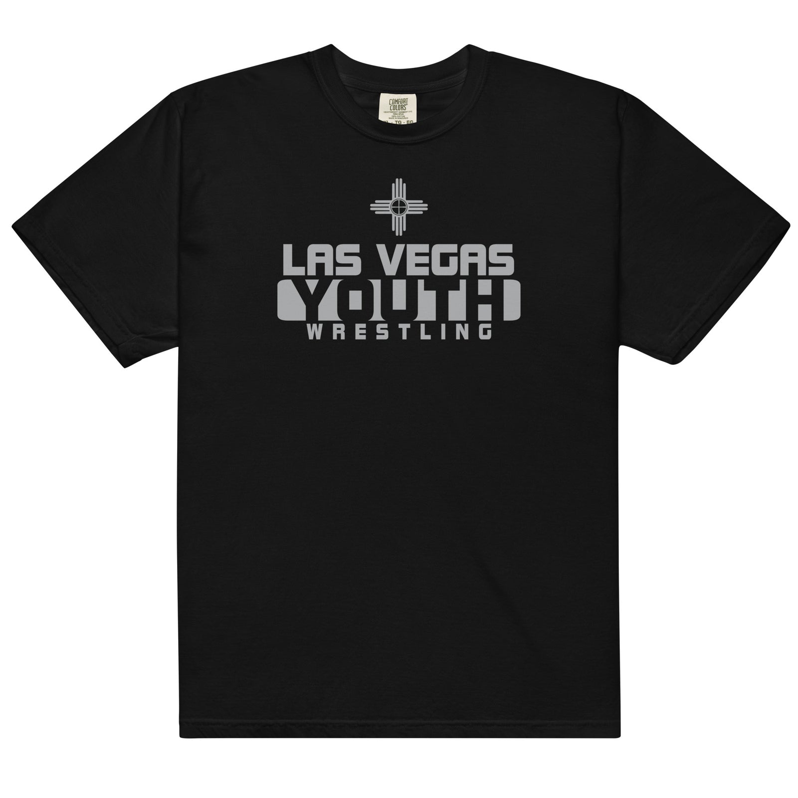 Las Vegas Youth Wrestling Mens Garment-Dyed Heavyweight T-Shirt