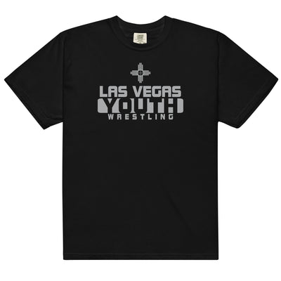 Las Vegas Youth Wrestling Mens Garment-Dyed Heavyweight T-Shirt